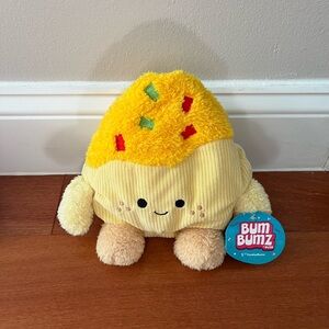 Bum Bumz Smiling Plush Toy - Yellow and Cream